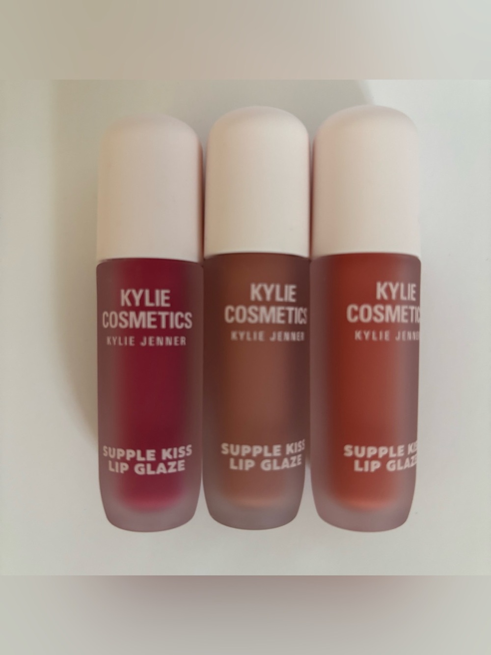 KYLIE COSMETICS SET OF 3 Supple Kiss Lip Gloss Glaze UNOPENED NWT